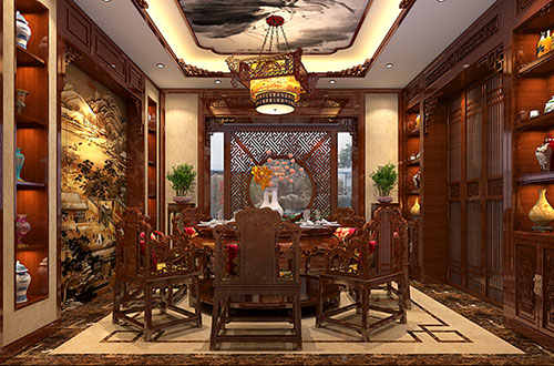 浦东温馨雅致的古典中式家庭装修设计效果图